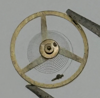 FHF 35-21 Balance Wheel Complete And Spring 1722 M Watch Movement Parts 