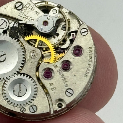 19.7mm Limit Revue 42 Swiss Military Style Manual Wind Watch Movement PARTS