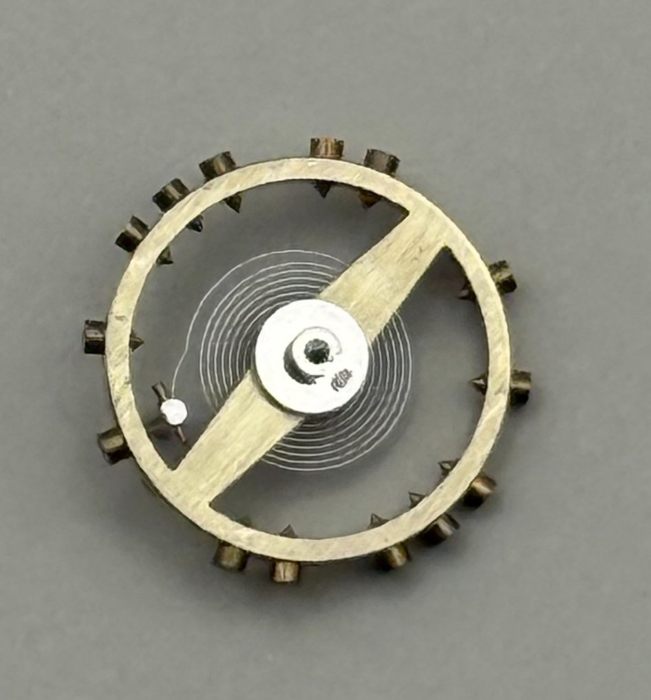 FHF 60 Balance Wheel Complete And Spring  6¾-8’’’ 200 M Watch Movement Parts NOS