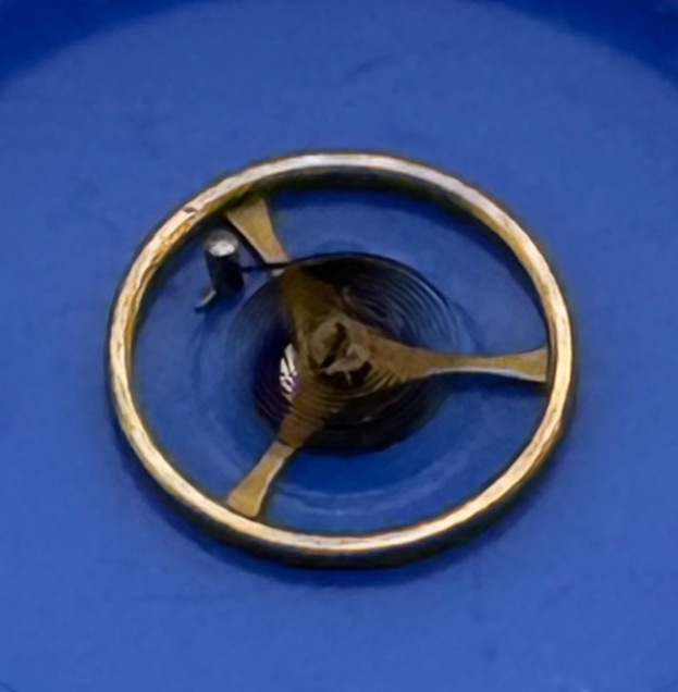 Enicar 690 Balance Wheel Complete And Spring Ord. + Inca Watch Movement Parts 