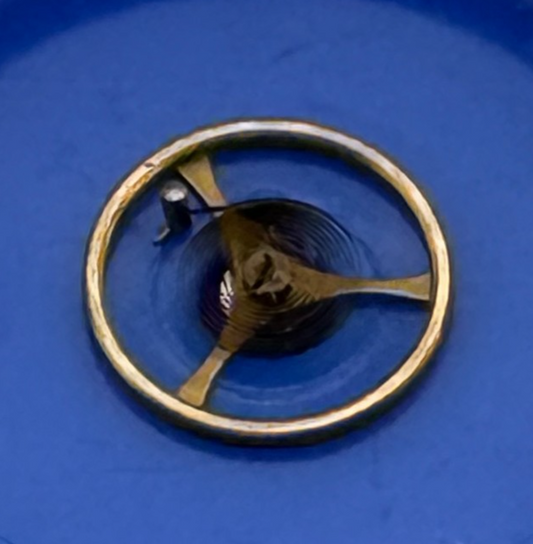 Enicar 690 Balance Wheel Complete And Spring Ord. + Inca Watch Movement Parts 