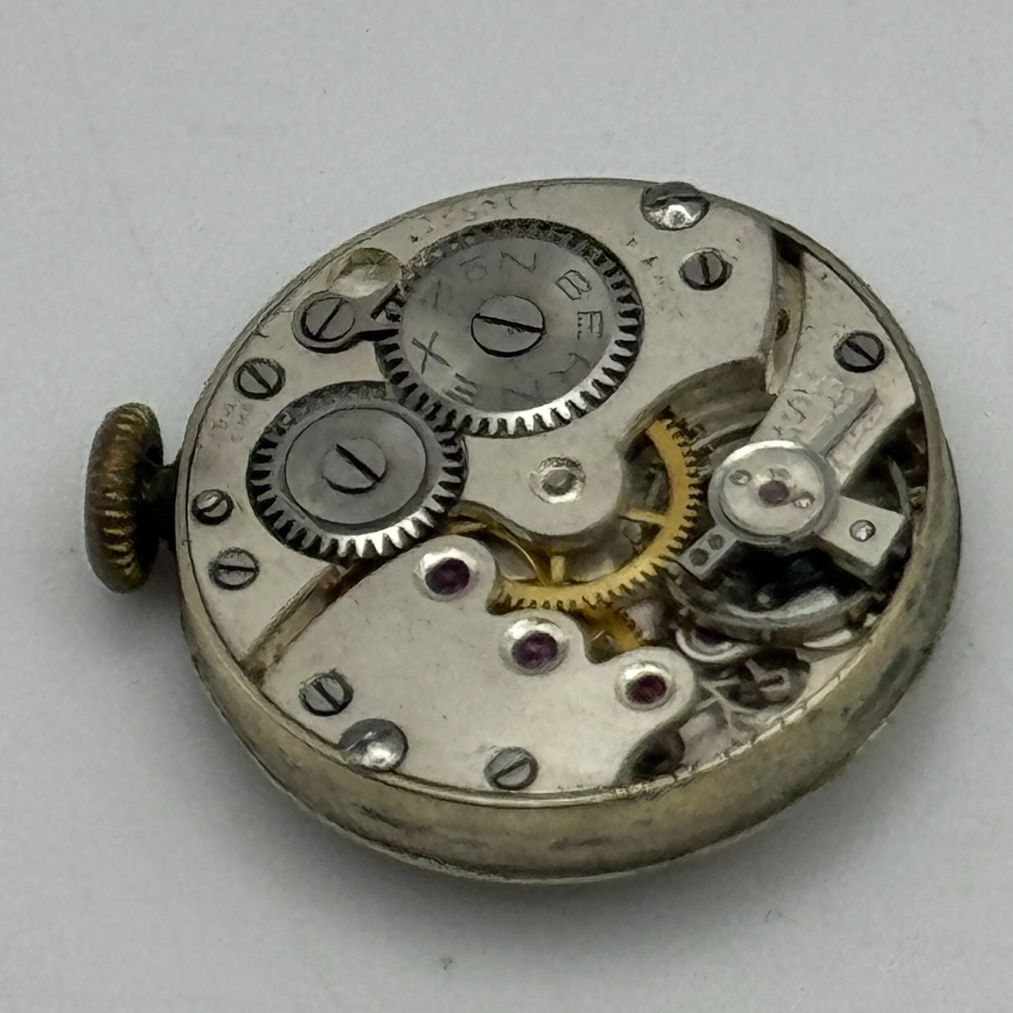20.2mm Bernex No 2 Swiss 15501 Trench Watch Movement Manual Wind Vintage PARTS