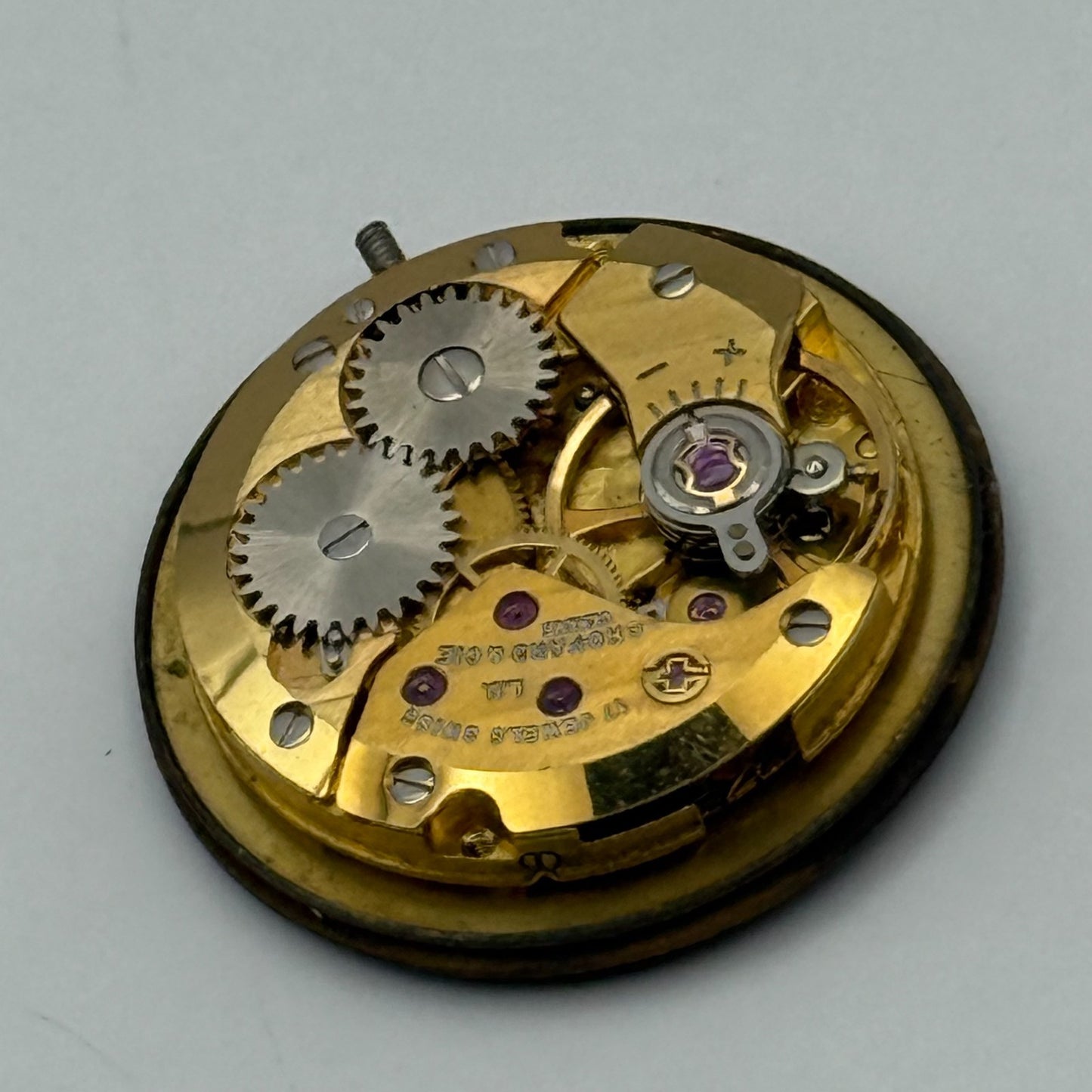 Kutchinsky Chopard & Cie Geneve ETA 2512 Watch Movement Stone Dial Running