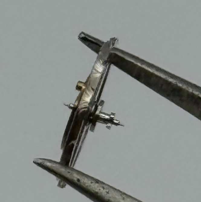 Lanco 576 Balance Wheel Complete And Spring  5’’’ PL Watch Movement Parts NOS