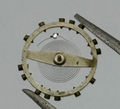 AS 1051 Balance Wheel Complete And Spring 5¼’’’ 34 M Watch Movement Parts NOS