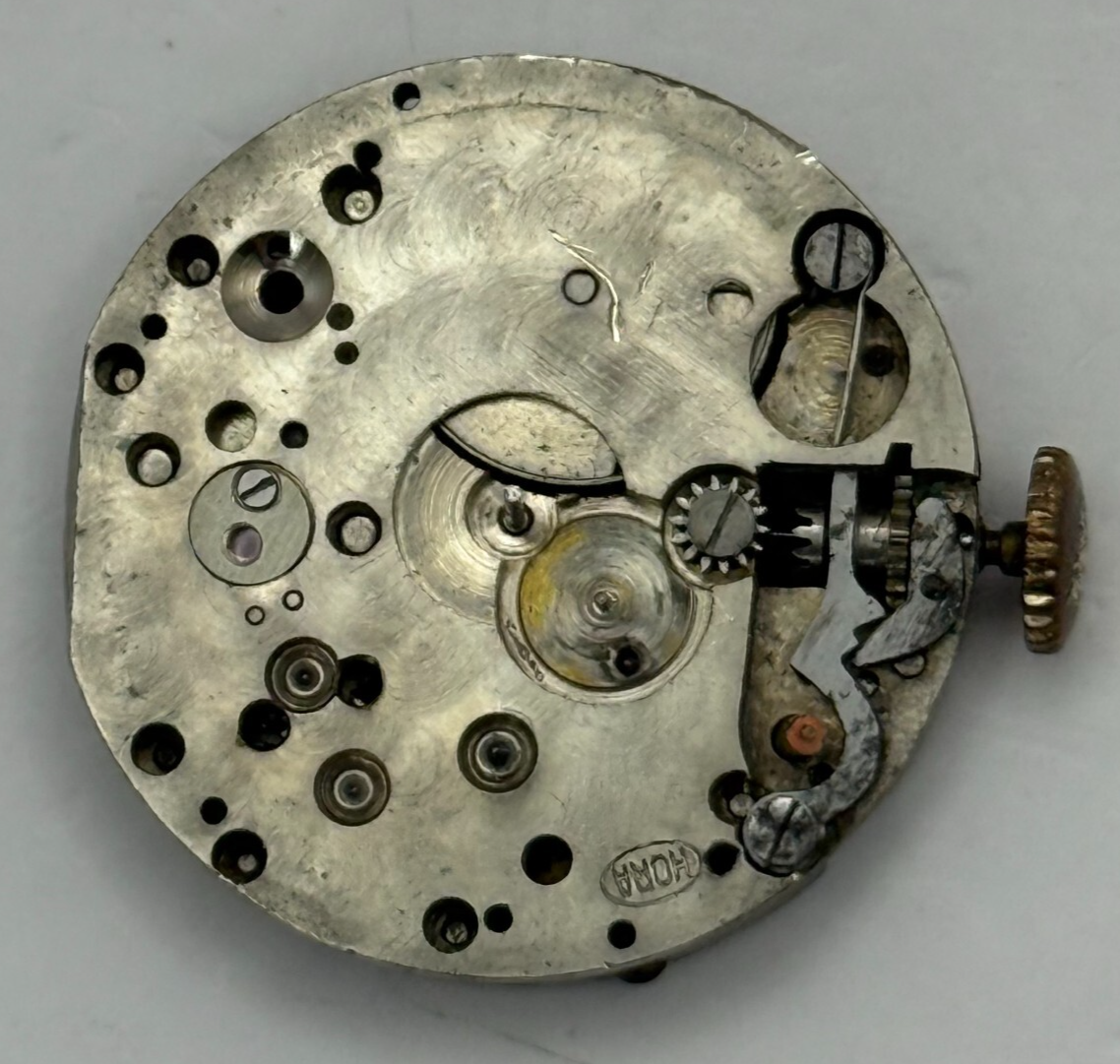 23.5mm Vintage Hora 2adj Trench Manual Wind Watch Movement PARTS REPAIR