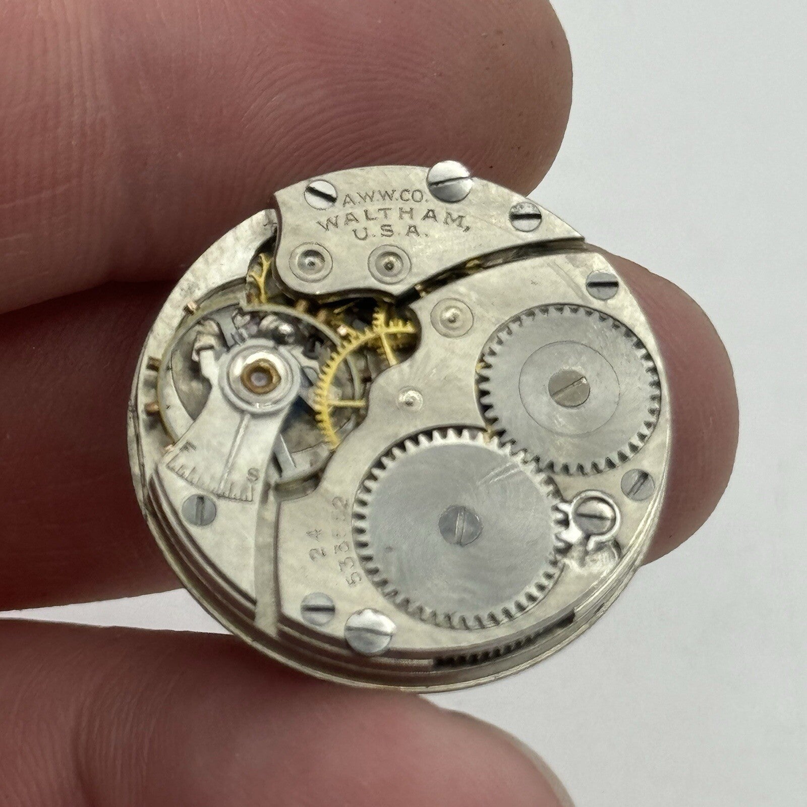 25.3mm Waltham USA Grade 561 Model 1898 Manual Wind Watch Movements PARTS REPAIR