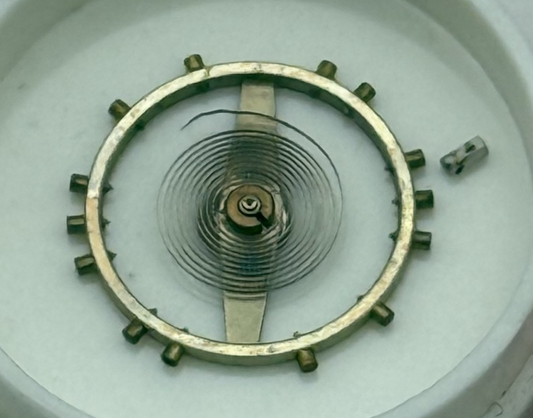 Peseux 320 330 Balance Wheel Complete And Spring 454 M Watch Movement Parts NOS