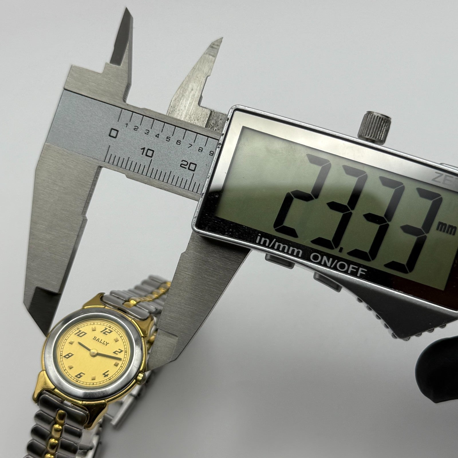 Bally Ladies Quartz Watch Two-Tone Bracelet Swiss 23mm PARTS REPAIR