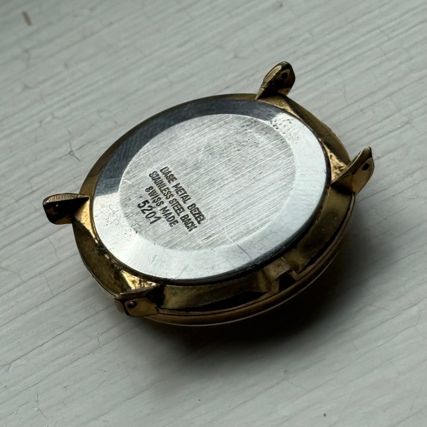 33mm Vintage Mystery Dial Peseux 7040 Balance Ok Manual Wind Watch PARTS REPAIR