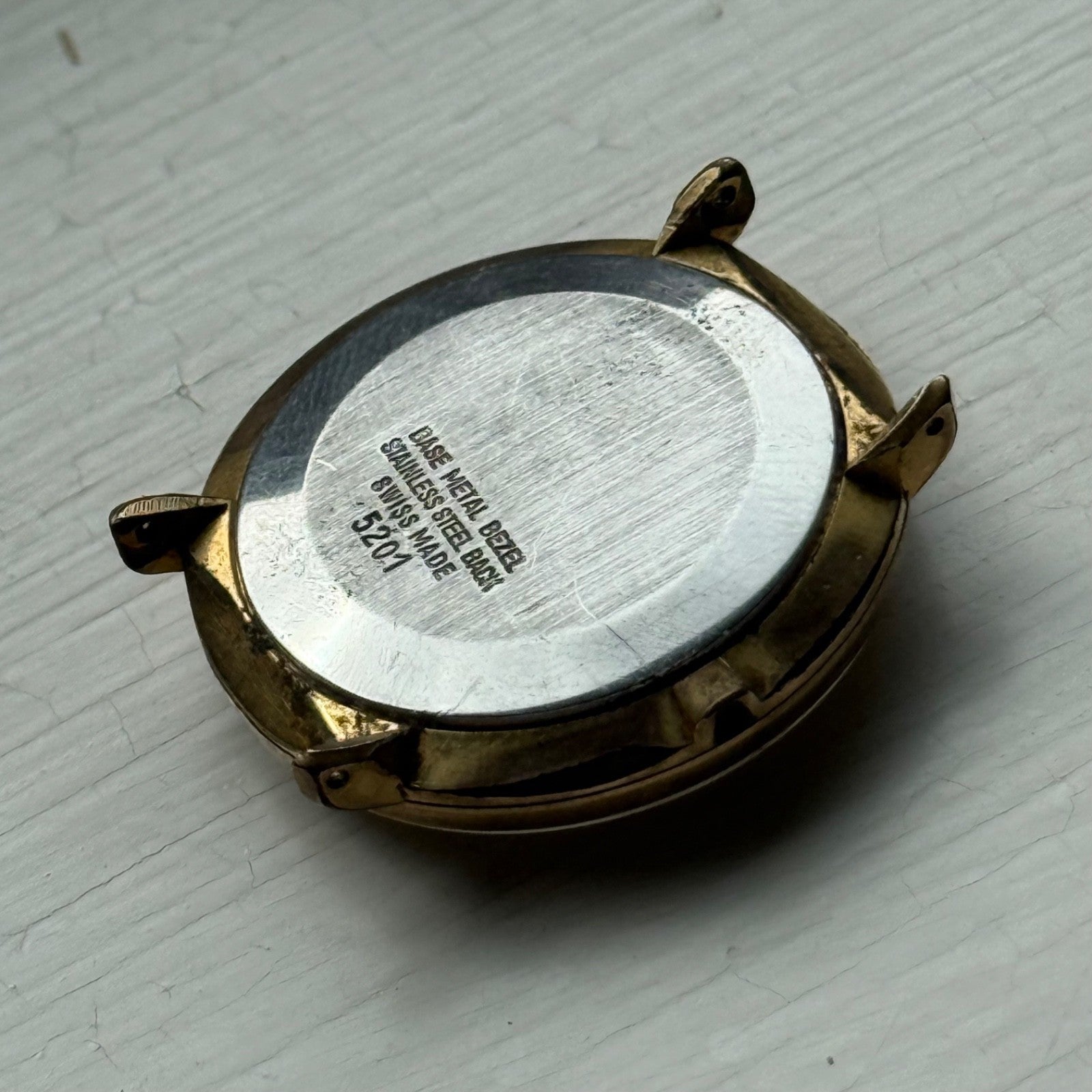 33mm Vintage Mystery Dial Peseux 7040 Balance Ok Manual Wind Watch PARTS REPAIR