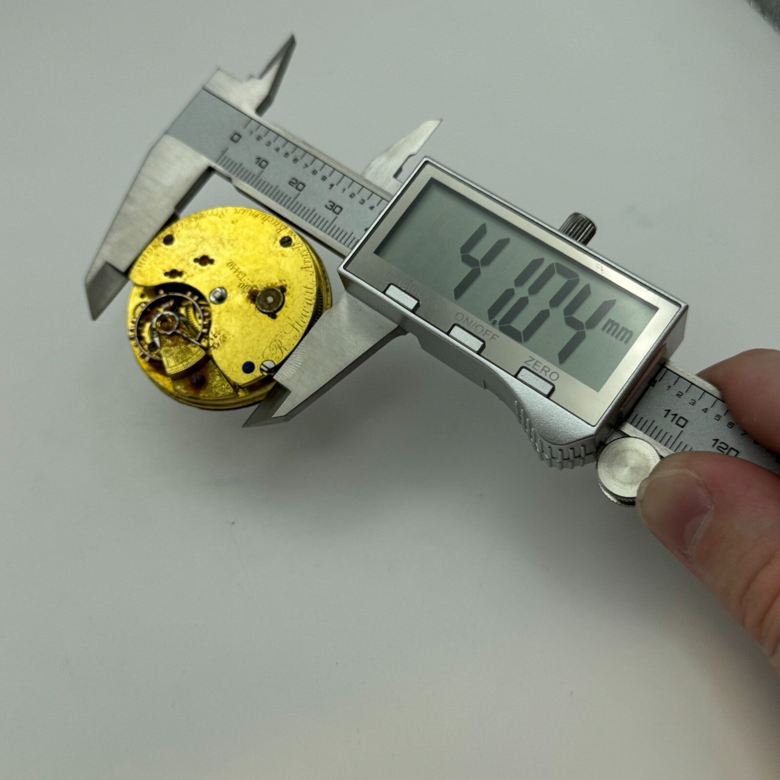 43.4mm Antique R Stewart Argyle & Buchanan Glasgow Pocket Watch Movement PARTS