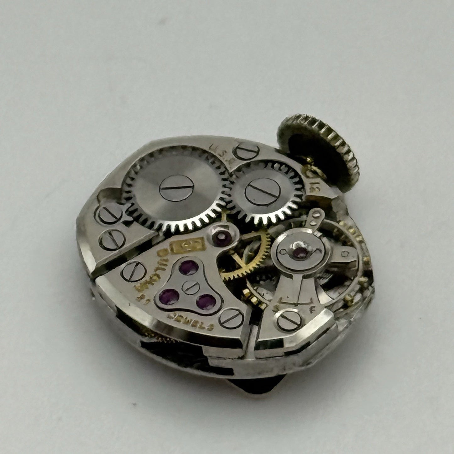 13mm Vintage Ladies Bulova 5AD Manual Wind Swiss Watch Movement PARTS REPAIR