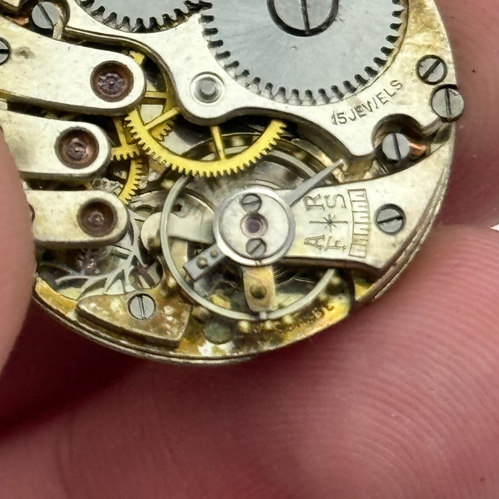 23.6mm Buren C 15 Jewels Balance Intact Manual Wind Swiss Watch Movement PARTS