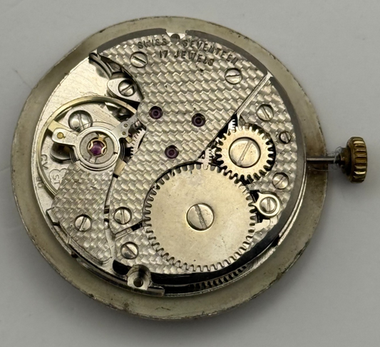 FHF ST 96 Watch Movement Astral Manual Wind Vintage Swiss Parts Repair 25.6mm