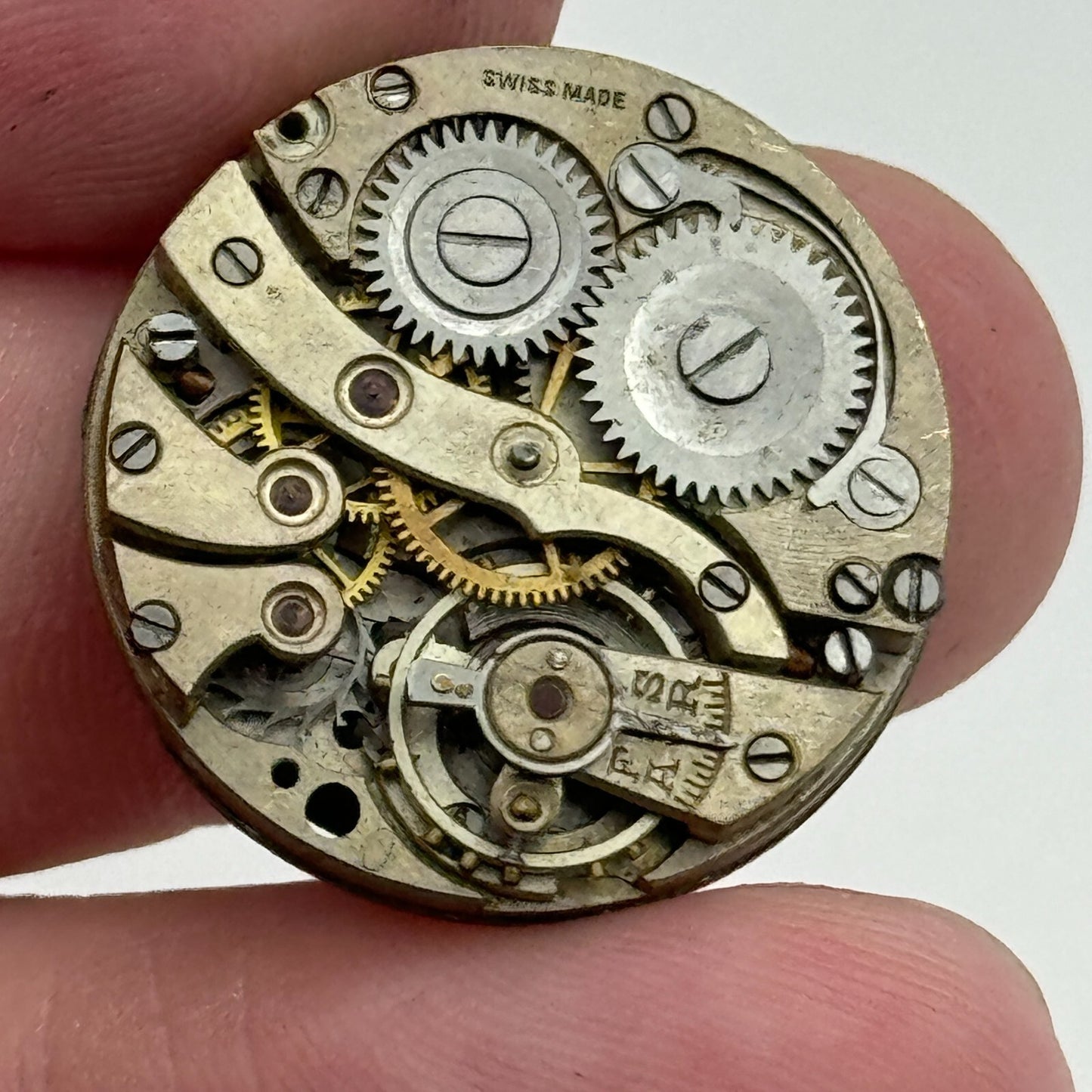 23.6mm SFG Porcelain Dial Swiss Trench Watch Movement Manual Wind PARTS SPARES