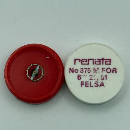 Felsa 61 Balance Complete 6’’’ Renata 375 M Watch Movement DAMAGED