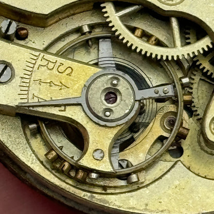 43.4mm Vintage Unidentified 1013385 Hunter Swiss Pocket Watch Movement PARTS