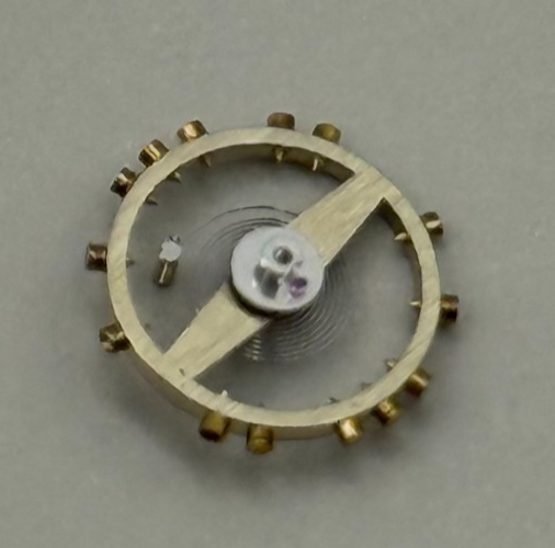 FEF 370 371 Balance Wheel Complete And Spring  176 Watch Movement Parts NOS