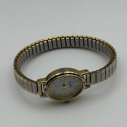 20mm Working Ladies Limit Special Mum Two Tone Quartz Watch Expandable Strap