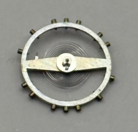 Peseux 320 330 Balance Wheel Complete And Spring 454 M Watch Movement Parts NOS