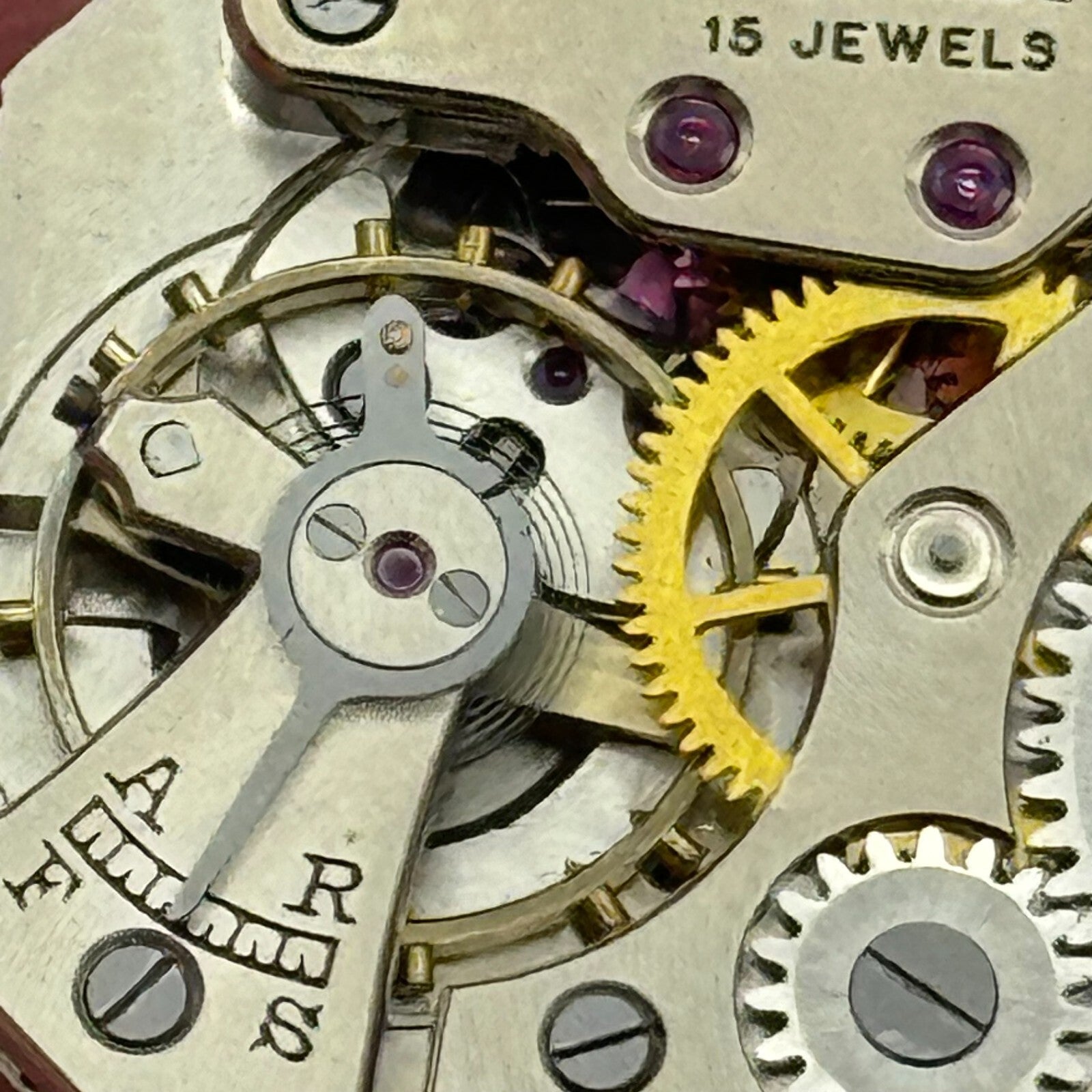 20.6mm Running Limit Revue 54 High Grade Tank Watch Movement Manual Wind PARTS