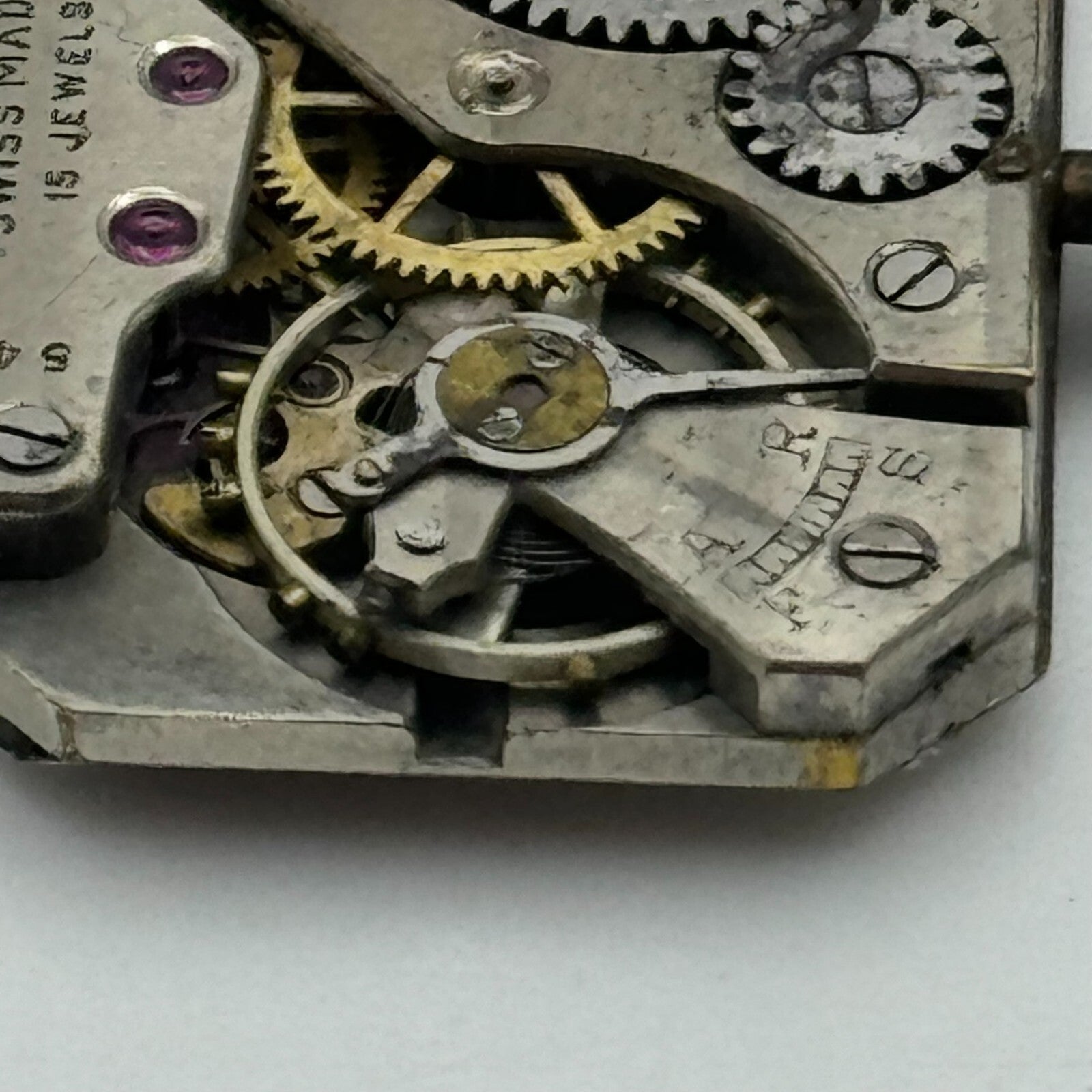 20.5mm Running Rotary Maximus Cal 54 Tank Watch Movement Manual Wind PARTS