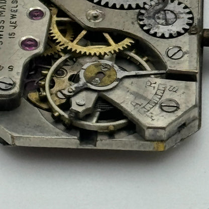 20.5mm Running Rotary Maximus Cal 54 Tank Watch Movement Manual Wind PARTS