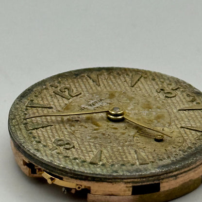 Helvetia 82C Watch Movement Manual Wind Vintage Swiss 17 Jewels Parts 23.1mm