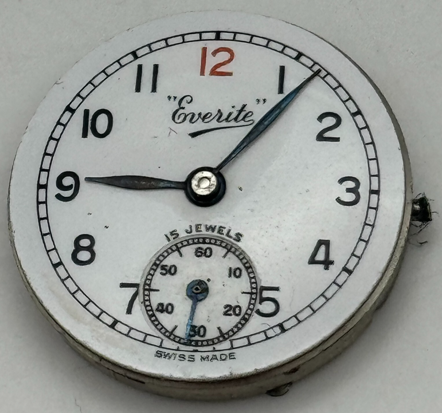 22mm Everite Record 170 Sub Seconds Manual Wind Trench Watch Movement PARTS