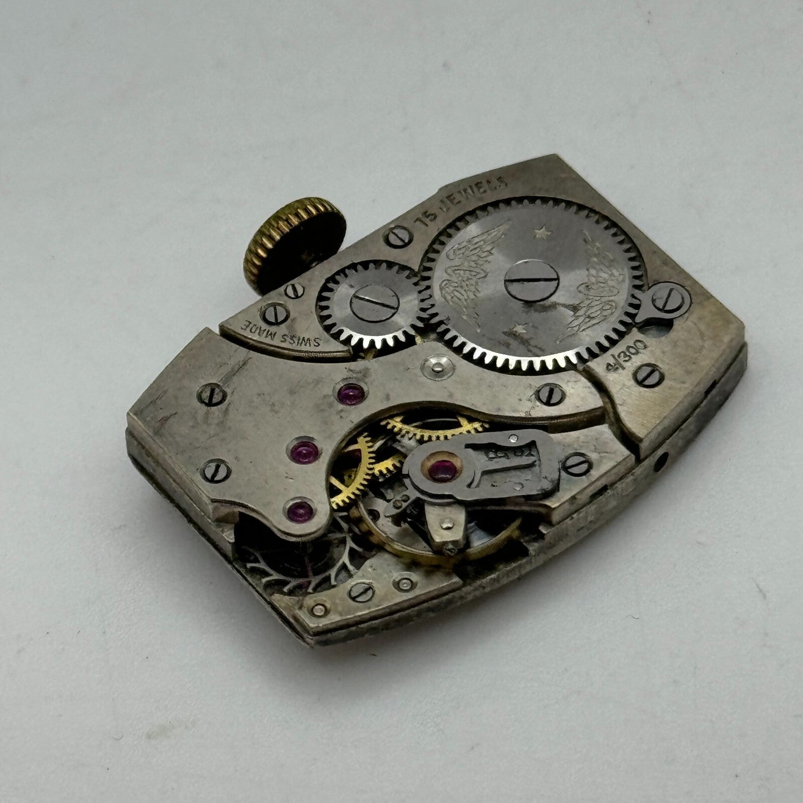 18.9mm Men's Running Rotary 4/300 Tank Watch Movement Manual Wind PARTS SPARES