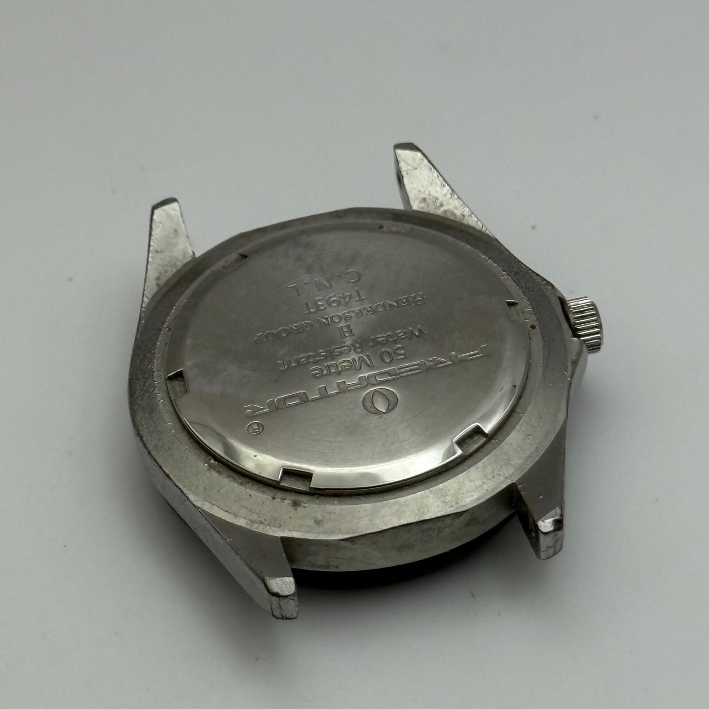 34mm Working Men's Predator Tachymeter 50M Blue Black Divers Quartz Watch Head