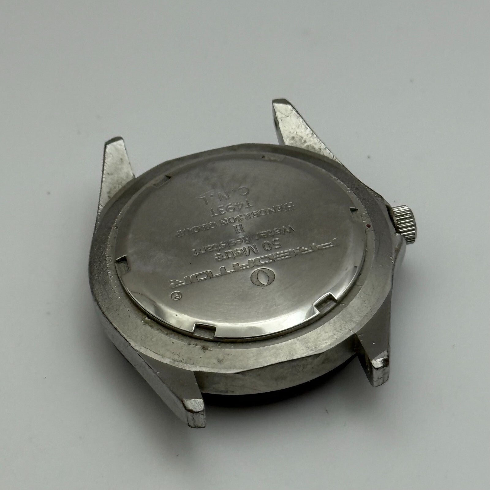 34mm Working Men's Predator Tachymeter 50M Blue Black Divers Quartz Watch Head