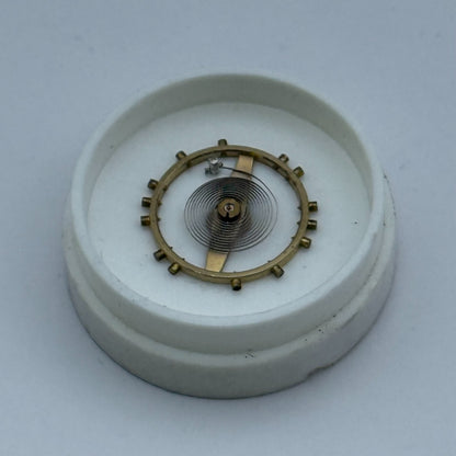 FHF 28 Balance Wheel Complete And Spring  10½’’’ 197 M Watch Movement Parts NOS