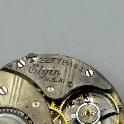 1920 Antique 6/0s Elgin 431 Model 2 American Watch Movement PARTS REPAIR SPARES
