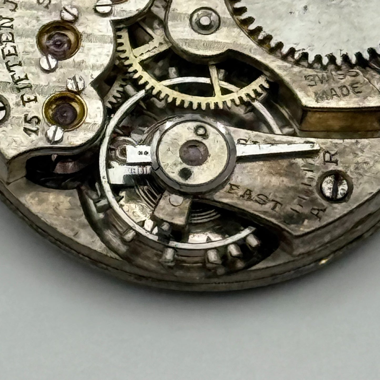 Possibly Movado Watch Movement Manual Wind Vintage Swiss Parts Repair 24.3mm