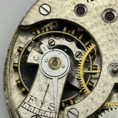 43mm Vintage Stayte 15 Jewels Swiss Made Pocket Watch Movement PARTS REPAIR