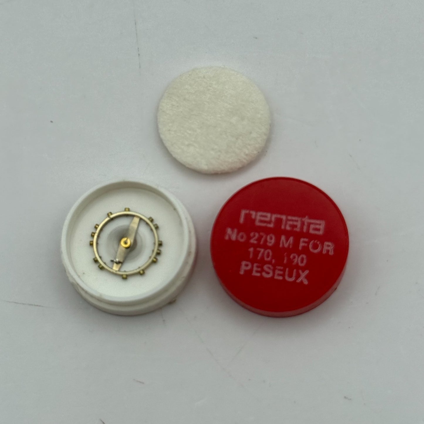 Peseux 170 190 Balance Complete Renata 279 M Watch Movement Parts Vintage NOS