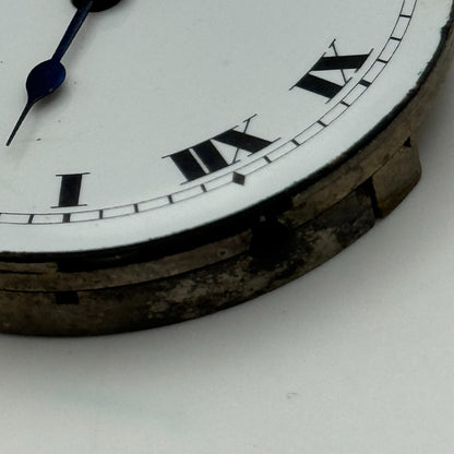 43.3mm Unidentified Open Face Swiss Balance Ok Pocket Watch Movement PARTS