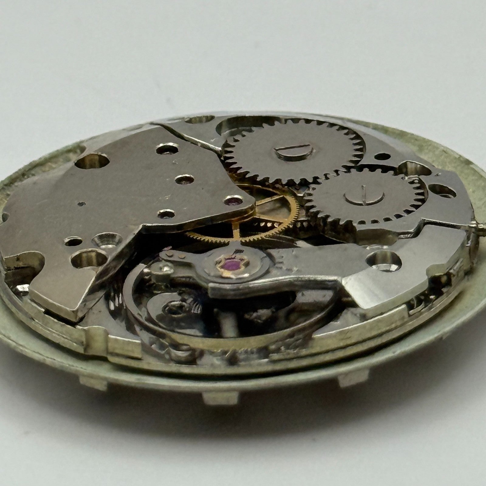 ETA 2750 Mystery Dial Watch Movement Running Manual Wind Vintage Parts 25.9mm