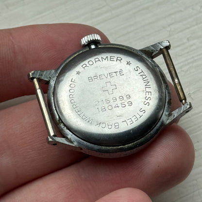Vintage Roamer Shockproof Watch Brevete 215999 180459 Sub Secs Watch To Restore