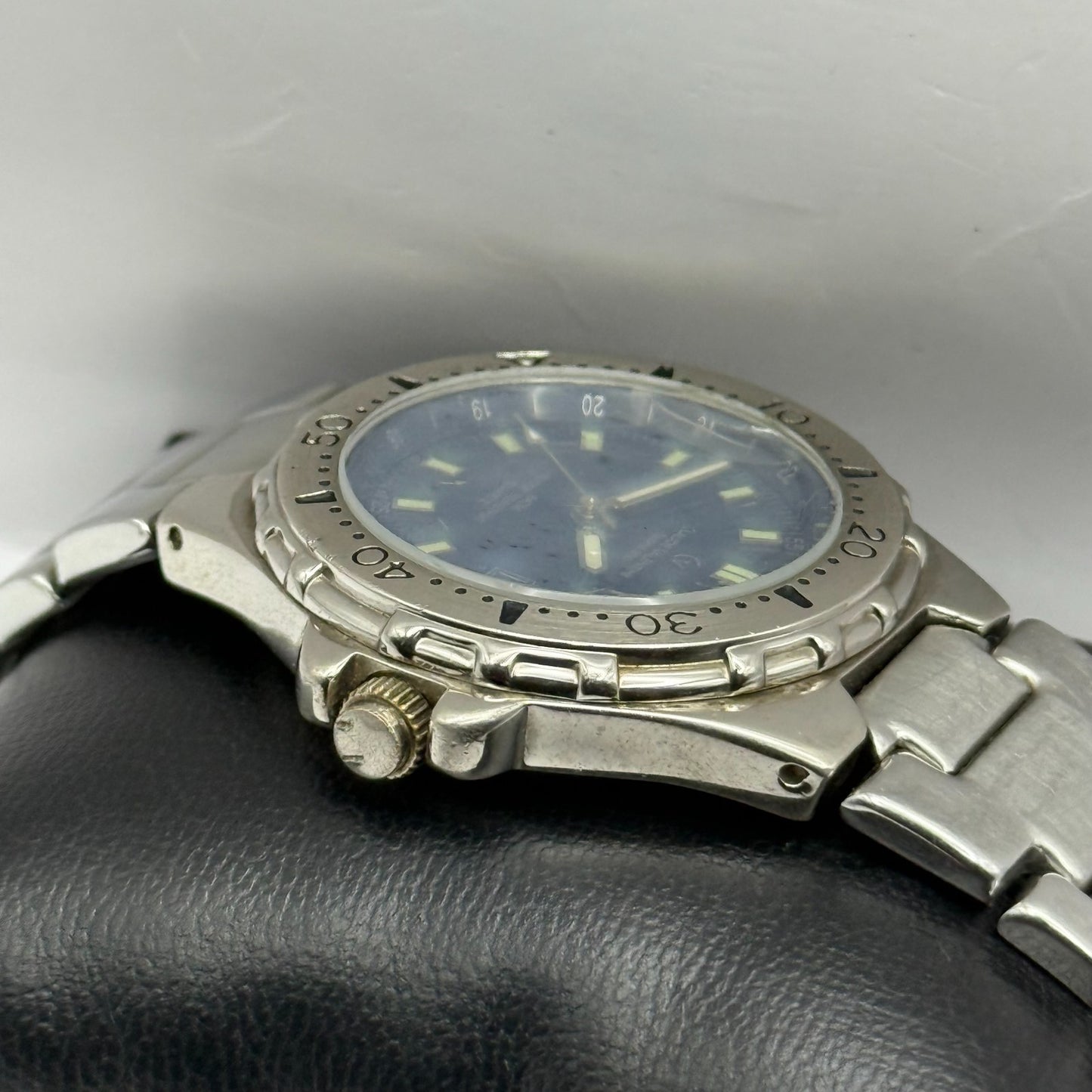 Claude Valentini Sports 900 Men’s Quartz Watch Date Steel Bracelet Working 39mm