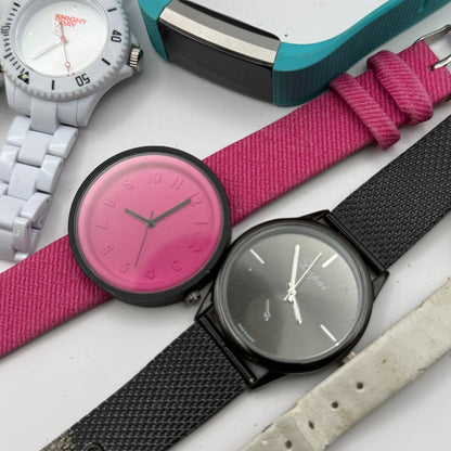 Bundle Of 15 Quartz Watches Job Lot Modern / Vintage Untested Parts / Repair