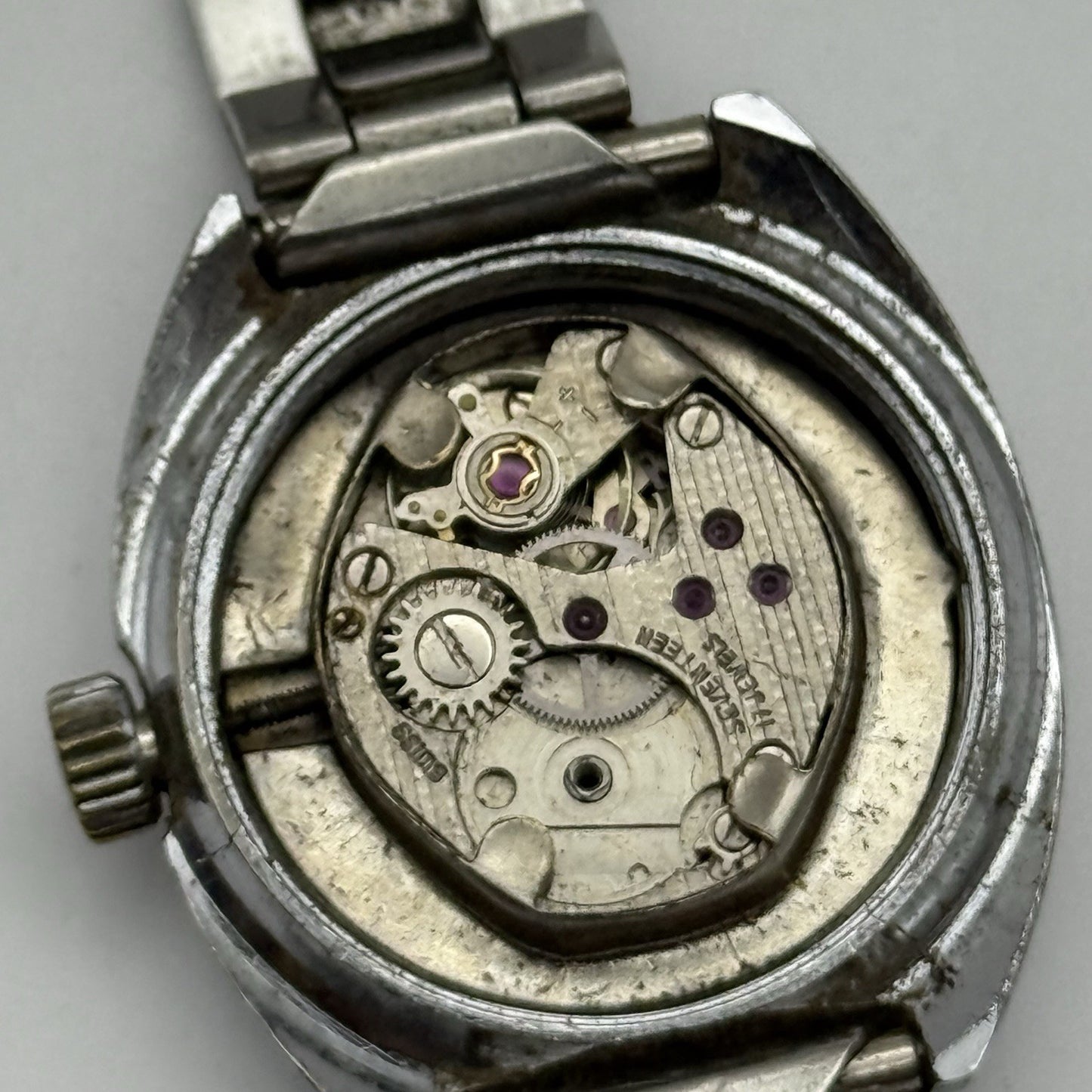 27mm Vintage Cliper 17 Rubis Incabloc Manual Wind Swiss Watch For PARTS REPAIR