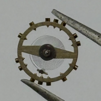 FHF 159 Balance Wheel Complete And Spring 3-10''' 190 M Watch Movement Parts