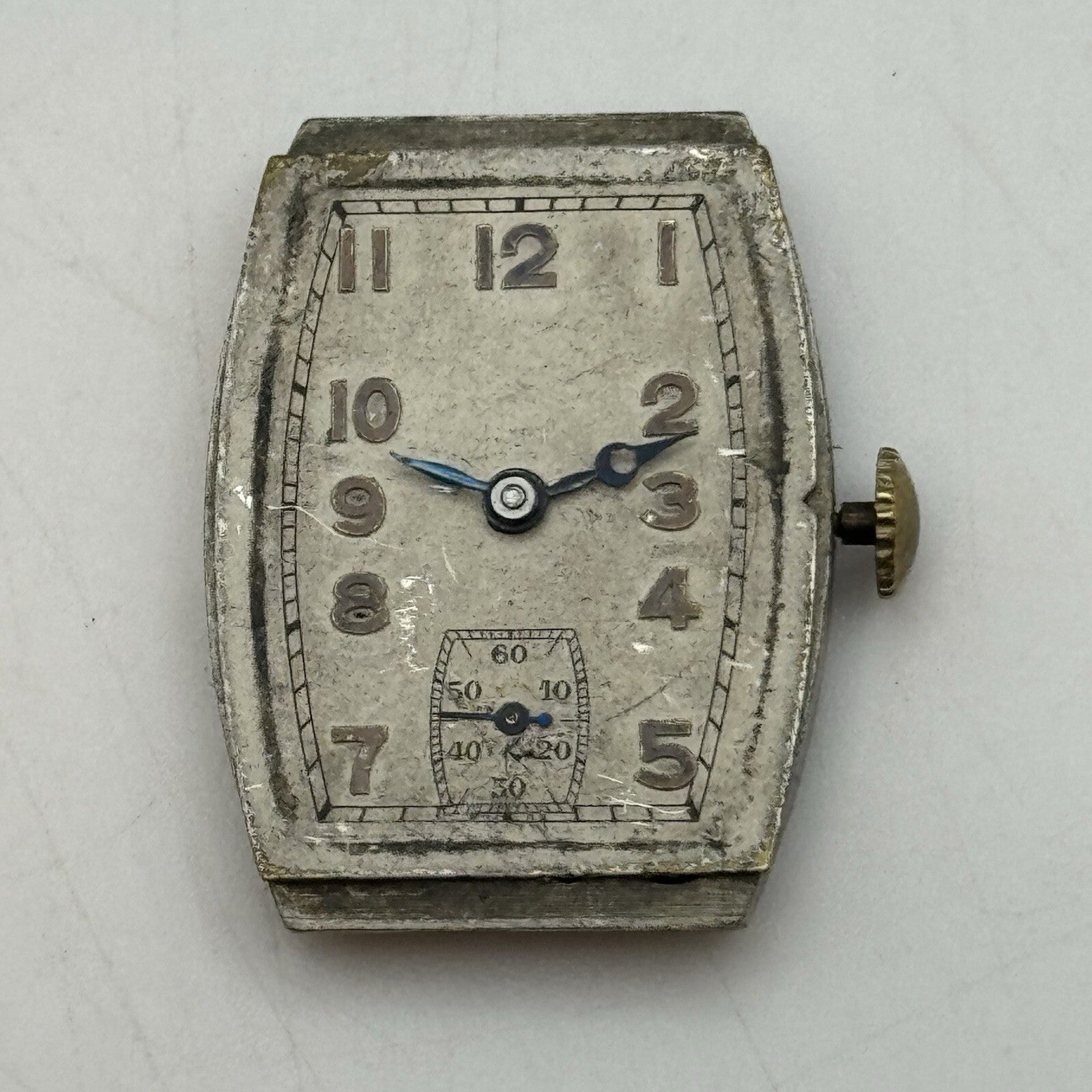 20mm Art Deco High Quality Tank Watch Movement Dial Hands Restoration Repair