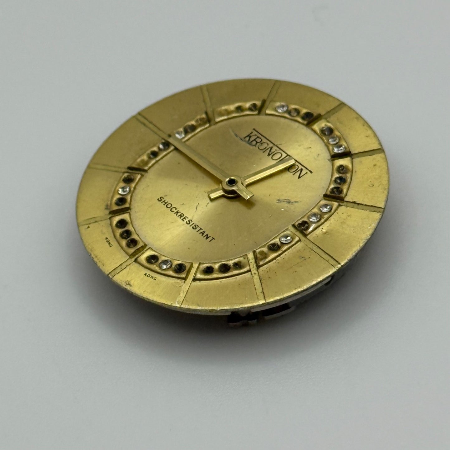 Kronotron Parrenin 2640D Watch Movement Manual Wind Vintage For Parts Or Repair