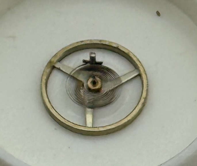 AS 976 1012 Balance Wheel Complete And Spring  29 M Watch Movement Parts NOS