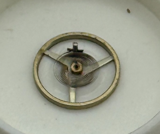 AS 976 1012 Balance Wheel Complete And Spring  29 M Watch Movement Parts NOS