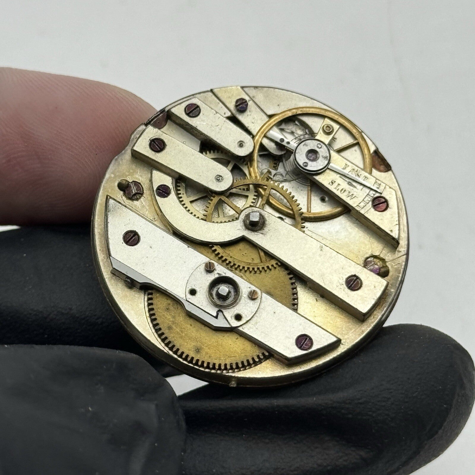 34mm High Quality Cylinder Watch Movement Gold Tone Dial Restore Parts Repair